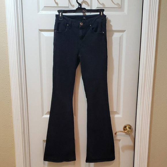 1822 Denim Women's Dark Black Bootcut Jeans Size 4 - Picture 2 of 7